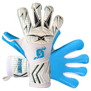 Professional Soccer Goalkeeper Gloves with Adjustable Wrist <b>Strap</b> and Latex <b>Finger</b> Protection - Product Image 5