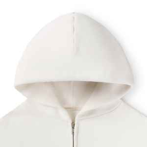 Sweat à capuche zippé oversize pour homme de haute qualité, 100% coton, automne, broderie personnalisée, streetwear, coupe ample, écologique - Product Image 2