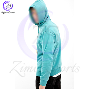 เสื้อฮู้ดผู้ชายผ้าคอตตอนโพลีเอสเตอร์ระบายอากาศได้ดีปักลายเฮฟวี่เวทพร้อมโลโก้ตามสั่ง - Product Image 3