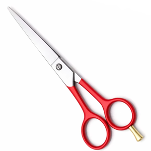 Tijeras de Peluquería Profesionales de 6.5 Pulgadas, Color Rojo, para Diestros, Mango Mediano, Acero Inoxidable 4Cr13, Hoja Afilada - Product Image 1