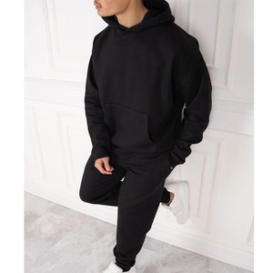 OEM/ODM 450 GSM survêtement de qualité supérieure à pull lourd logo imprimé personnalisé 100% survêtements amples en coton pour homme - Product Image 6