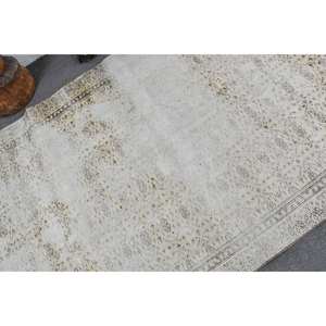 Vintage Beige Patchwork Seagrass <b>Rug</b> 4ft X 8ft Handmade Turkish <b>Large</b> Area Rectangle for Bedroom Hallway for <b>Living</b> <b>Room</b> - Product Image 5