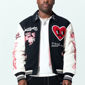 Personalizado 2025 nueva llegada personalizable Letterman chaqueta Vintage béisbol personalizado Varsity College chaqueta de béisbol para los hombres - Product Image 1