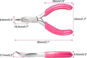 Essential New Condition <b>Bent</b> Chain-<b>Nose</b> <b>Pliers</b> for Jewelry Making & Repair Crafting Supplies - Product Image 5