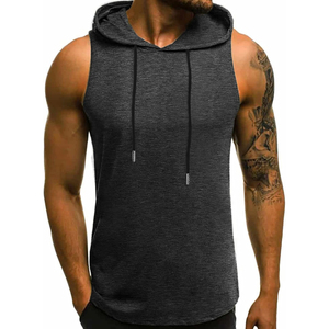 Sudadera Deportiva sin Mangas para Hombre de Alta Calidad a Precio de Mayoreo, Ropa de Gimnasio de Algodón y Poliéster - Product Image 3