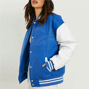 <b>Top</b> Sale Best Price Letterman Jackets For Women Oem Service Plain Dyed Letterman Jackets For Women - Product Image 4