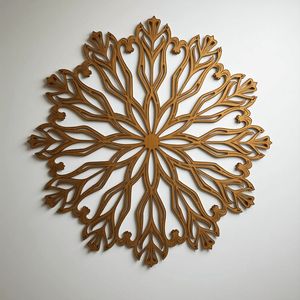 Mandala Tradicional de MDF para Colgar en la Pared, Decoración para Templos y Salas de Pooja en Casas Indias - Product Image 3