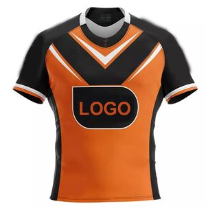 Camiseta de Super Rugby de calidad superior personalizada de GAF, uniforme de Rugby amarillo sublimado de secado rápido, camiseta de Rugby de manga corta Oem - Product Image 3