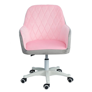 Chaise de bureau de direction avec mécanisme pivotant et coussin en tissu velours GAK409 - Product Image 5