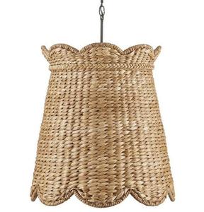 Acogedora pantalla redonda hecha a mano Vintage interior lujo agua Jacinto tejido colgante lámpara de paja nueva oferta a precio barato - Product Image 2