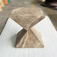 Table basse ronde en béton de taille différente personnalisée par l'usine Fournisseur du Vietnam Meuble léger en béton avec logo personnalisé