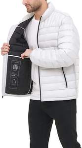 Chaqueta de Plumón Ultraligera Personalizada de Invierno al por Mayor, Chaqueta Cortavientos con Cuello Alto para Hombre - Product Image 2