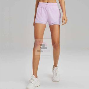 Short de sport unisexe double couche Fitness Running Gym Yoga Shorts avec poche - Product Image 6