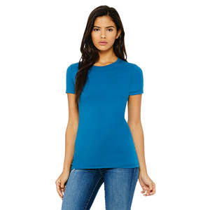 T-Shirt moulant pour femmes, 100% Airlume, en coton peigné avec anneau, 4.2 oz - Product Image 1