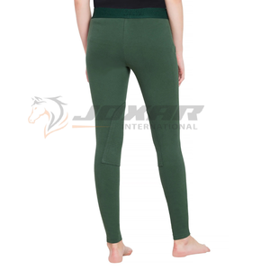 Medias de equitación para mujer, tela elástica Flexible de cintura alta, transpirable, ligera, con tecnología de agarre de asiento a la venta - Product Image 2