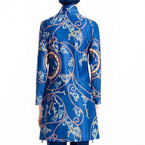 Conjunto de Burkini Modesto para Mujer, Totalmente Personalizable en Color, Corte Alto, Dos Piezas con Diseño Impreso y Logotipo Frontal - Product Image 5