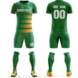 Maillot de football personnalisé pour hommes, entraînement au club, vêtements de football bleus originaux à séchage rapide, uniformes de club de football, ensemble de maillots de football en gros - Product Image 5