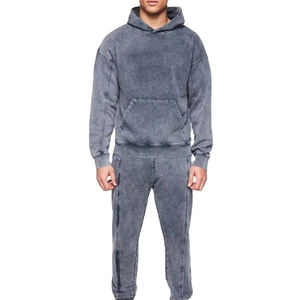 Sweats à capuche en molleton délavé à l'acide, respirants et à séchage rapide, 100% coton, logo personnalisé brodé, teinture unie, pour hommes, imperméables pour l'hiver - Product Image 4