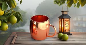 <b>Set</b> of 4 Pure Solid 16 oz Copper <b>Mugs</b> Moscow Mule Beer Glasses with Smooth Finish No Lining Solid Copper - Product Image 6