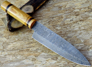 มีดทำครัวมืออาชีพสไตล์ญี่ปุ่น ผลิตในปากีสถาน คุณภาพสูง ผลิตจากเหล็กดามัสกัส VG-10 ด้ามไม้ ใช้กับเครื่องล้างจานได้ - Product Image 6