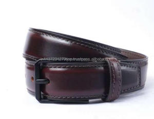 Nouveau élégant et décontracté fait à la main en cuir véritable classique hommes ceinture personnalisée pleine fleur en détresse en cuir véritable hommes ceinture - Product Image 3