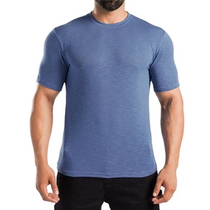100% Cotton <b>Custom</b> Logo Eco-Friendly Breathable Gym Workout T-<b>Shirt</b> for Men with <b>Compressed</b> <b>Design</b> - Product Image 1