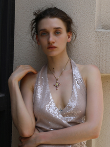 Dreamshow la Vierge <span class=keywords><strong>Marie</strong></span> Collier pendentif croix Zircon <span class=keywords><strong>rose</strong></span> <span class=keywords><strong>Bijoux</strong></span> Collier en acier inoxydable plaqué or - Product Image 2