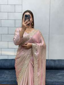 Premium Pure Bollywood Celebrity Séquence numérique Travail Saree design Saree Collection - Product Image 6