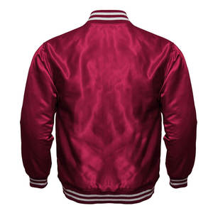 2025 dernière mode sur mesure homme Satin Bomber veste d'hiver haut produit tendance hommes Satin veste en bas quantité minimale de commande - Product Image 3