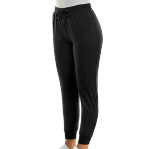 Pantalons de survêtement d'hiver personnalisés pour femmes, joggings légers, décontractés, en coton doux, respirants, pour la salle de sport, l'entraînement, le streetwear, pantalon taille haute, plat - Product Image 3