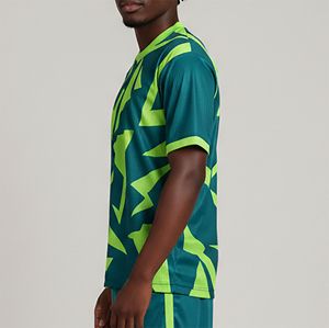 Camiseta de Fútbol de Manga Corta con Cuello en V, 100% Poliéster, Ligera, Transpirable, de Secado Rápido, Diseño de Logotipo Personalizado, Ropa Personalizada - Product Image 5