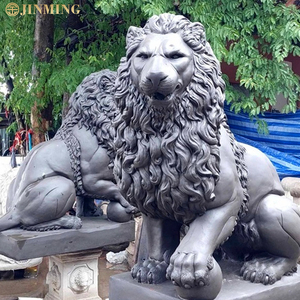 Craftati a mano in marmo naturale leone sculture grandi all'aperto <span class=keywords><strong>pietra</strong></span> decorativa <span class=keywords><strong>statue</strong></span> di animali per giardini Premium <span class=keywords><strong>pietra</strong></span> artigianato - Product Image 4