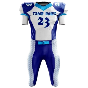 Conjunto de uniforme de fútbol americano de gran venta, ropa deportiva de poliéster 100% de alta calidad, uniforme americano de entrenamiento, ropa de fútbol barata - Product Image 2