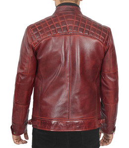High Quality Stand Collar <b>Men's</b> <b>Leather</b> <b>Jacket</b> Breathable and Quick Dry for Winter Sustainable Street Wear <b>jacket</b> for <b>men</b> - Product Image 2