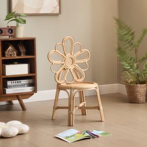 Silla infantil de ratán con diseño floral, en oferta, para dormitorio y sala de juegos, muebles para niños, sillas para bebés. - Product Image 4