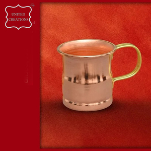 Custom Moscow Mule Travel Mug High Quality Stainless Steel with Copper Plating and Gold Handle for Back to School Coffee - Product Image 6