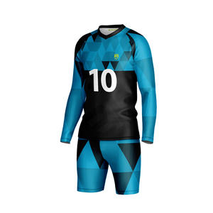 Conjunto de Camiseta y Pantalones Cortos de Fútbol Sublimados Personalizados, Ligeros, Ecológicos, de Secado Rápido y Transpirables, Uniforme de Fútbol, Fábrica OEM/ODM - Product Image 3