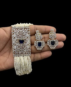 Ngọc lục bảo tự nhiên Ruby và Rose Quartz rạng rỡ cur đá quý tự nhiên đá Vòng cổ Brass Vòng cổ đa màu sắc phụ nữ đồ trang sức - Product Image 2