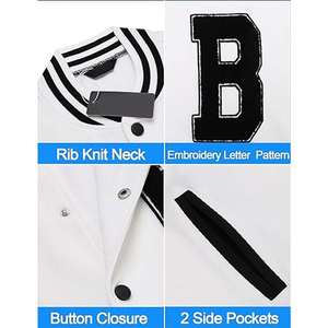 Winter Stylish Men's Letterman Varsity <b>Jacket</b> With Custom Chenille Embroidered Patch On Front - Product Image 3