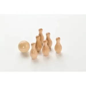 Custom Merchandising Bolito Wood <b>Bowling</b> Set Promotional Toys - Product Image 1
