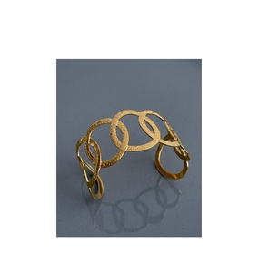 Brazalete Elegante de Latón, Anillo de Puño, Chapado en Oro, Joyería Hecha a Mano para Mujer, Uso Diario, Étnico, para Bodas, Duradero - Product Image 6