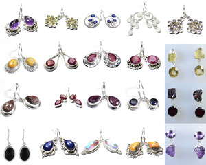Pendientes colgantes de piedras preciosas para mujer, cuarzo Esmeralda, Plata Ley de 925, joyería para el Día de la madre, certificado por terceros, venta al por mayor - Product Image 5