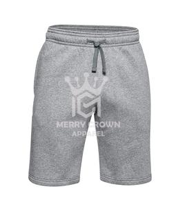 กางเกงขาสั้นผ้าฟลีซสำหรับผู้ชายกางเกงขาสั้นผ้าฟลีซแบบลำลองมีกระเป๋าลายสีทึบสำหรับวิ่งออกกำลังกายในบ้าน - Product Image 1