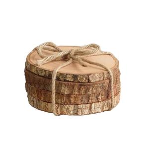 Posavasos Elegantes de Madera de Nogal, Forma Cuadrada y Redonda, MDF, Piedra y Metal - Product Image 2