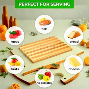 เขียงไม้หั่นเนื้อสี่เหลี่ยมขนาดใหญ่ทนทานต่อน้ำพิมพ์โลโก้ได้ตามต้องการ - Product Image 2