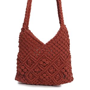 Sacs à bandoulière de couleur rouille faits à la main pour femmes sacs de mode de conception personnalisée en coton naturel produit de signes de mariage - Product Image 2