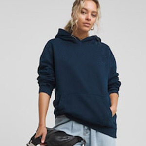 Prix usine marine femmes goutte épaule essentielle classique à capuche Anti-rides et respirant personnalisé sweats à capuche vierges pour les femmes - Product Image 1