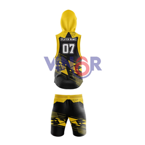 Uniforme de football 7v7 avec logo et numéros d'équipe, design optimal, qualité supérieure, uniforme de compression 7v7, uniforme 7 sur 7, service OEM - Product Image 2