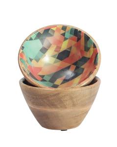 Nouveau Bol Meena en bois de mangue fait à la main Bol de service rond en bois de conception personnalisée Fabricant en gros Fournisseur - Product Image 3