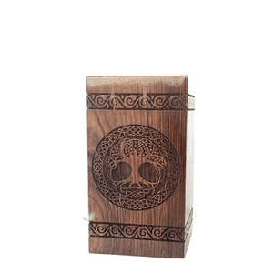 Wooden urns <b>for</b> human Cremation <b>box</b> Funeral Tree of life Adult <b>ashes</b> Personalized urn - Product Image 2